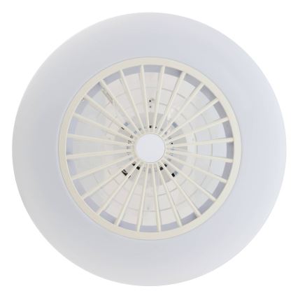Eglo - LED zatemljiv stropni ventilator 3×LED/12,6W/230V Ø 55 cm bela + daljinski upravljalnik