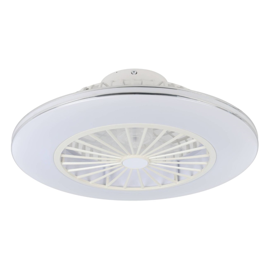 Eglo - LED zatemljiv stropni ventilator 3xLED/12,6W/230V 2700-6500K premer 55 cm bela + daljinski upravljalnik