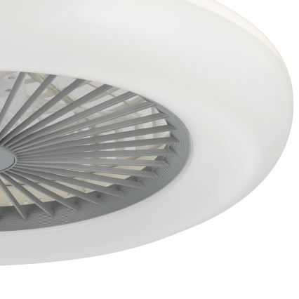 Eglo - Zatemljiv LED stropni ventilator 3xLED/12,6W/230V 2700-6500K Ø 55 cm siva + daljinski upravljalnik