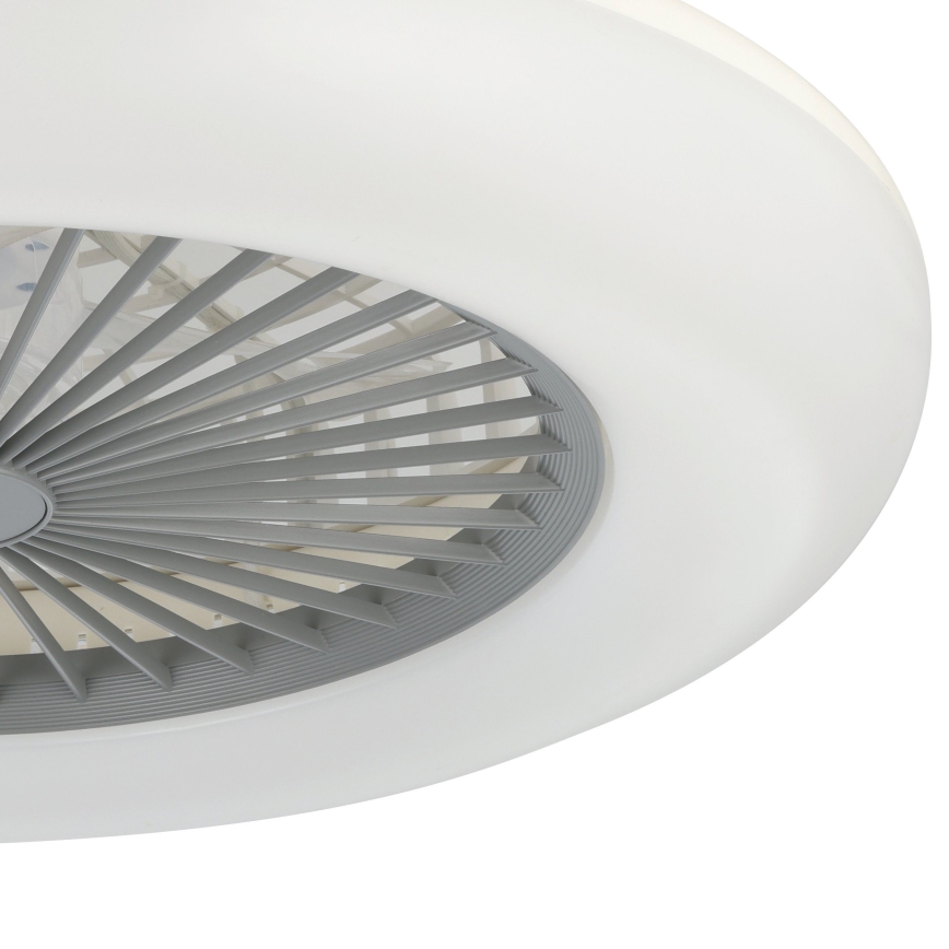 Eglo - Zatemljiv LED stropni ventilator 3xLED/12,6W/230V 2700-6500K Ø 55 cm siva + daljinski upravljalnik