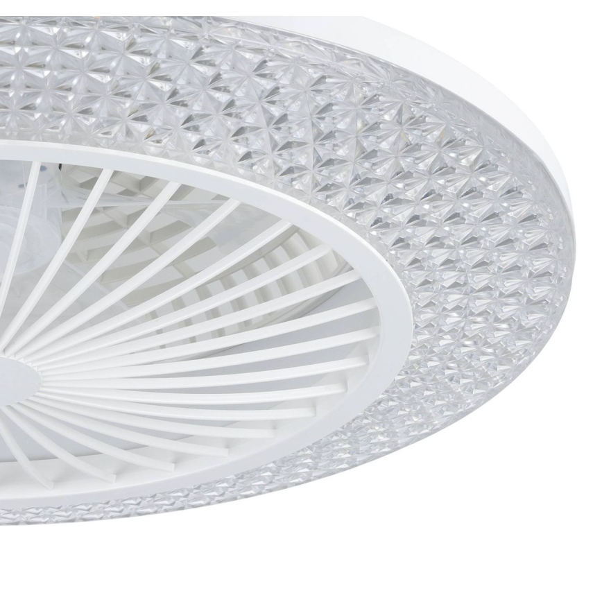 Eglo - Zatemljiv LED stropni ventilator 3xLED/12,6W/230V 2700-6500K, premer 55 cm, bela + daljinski upravljalnik