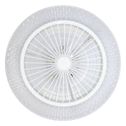 Eglo - Zatemljiv LED stropni ventilator 3xLED/12,6W/230V 2700-6500K, premer 55 cm, bela + daljinski upravljalnik