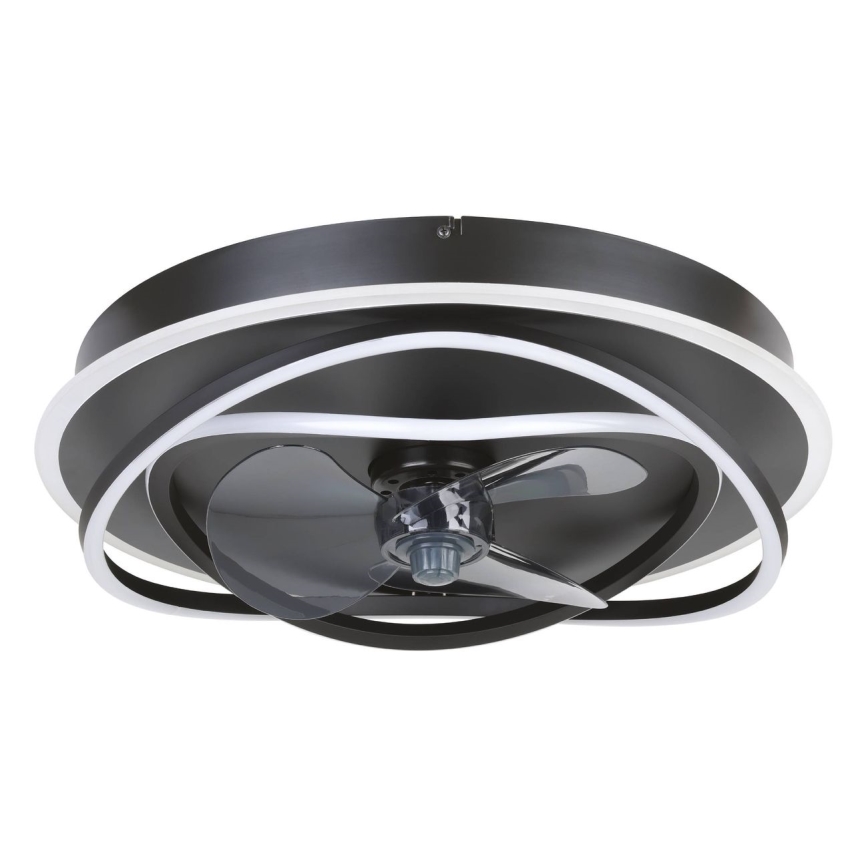 Eglo - LED zatemljiv stropni ventilator 4xLED/9W/230V 2700-6500K premer 50 cm črn + daljinski upravljalnik
