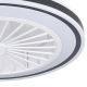 Eglo - LED Zatemnitveni stropni ventilator LED/25,5W/230V bela/črna 2700-6500K + Daljinski upravljalnik