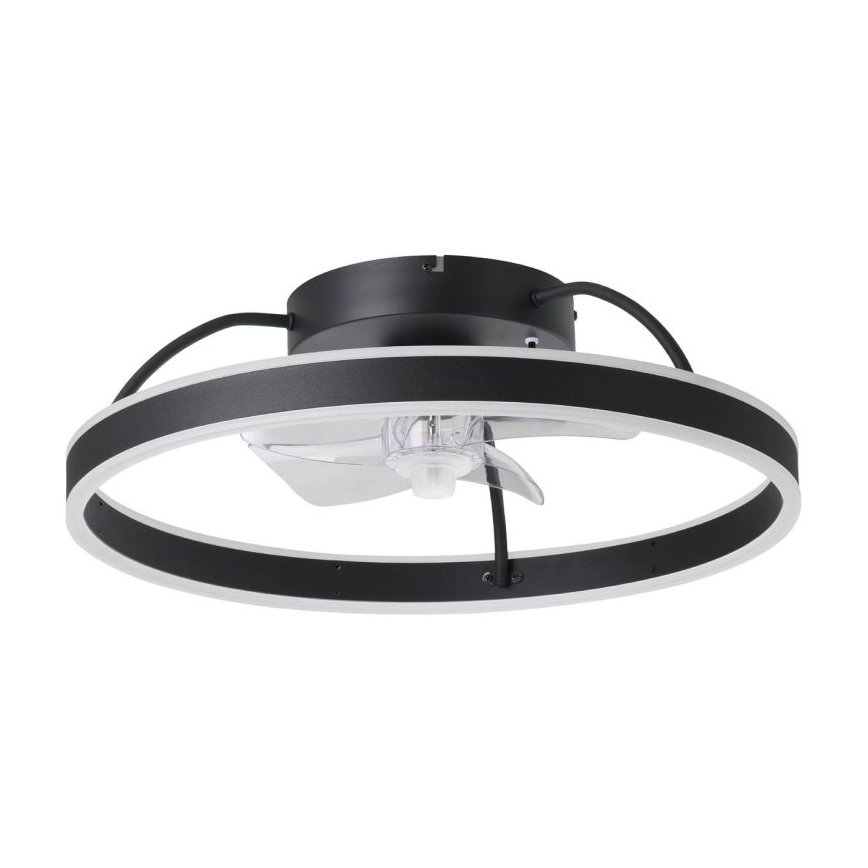 Eglo - LED RGBW zatemljiv stropni ventilator LED/36W/230V 3000-6500K Ø 50 cm črn + daljinski upravljalnik