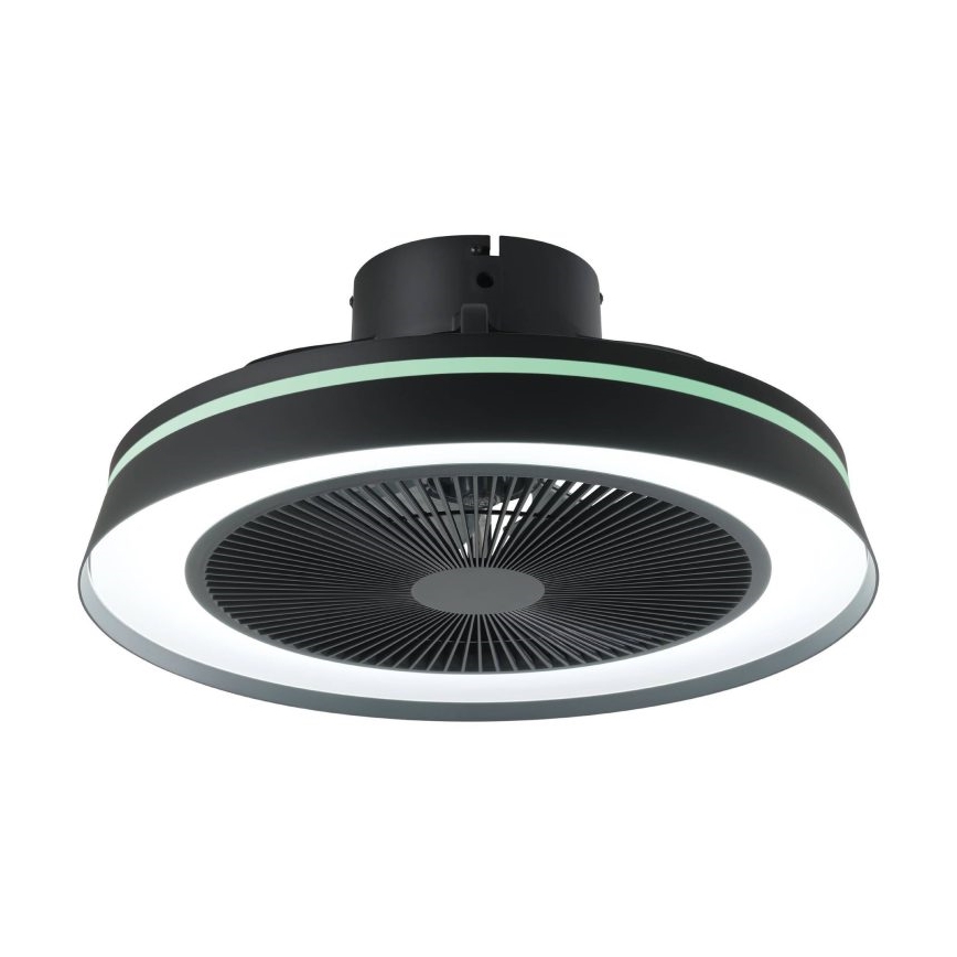 Eglo - LED RGBW zatemljiv stropni ventilator 3xLED/8,5W/230V+LED/6W 2700-6500K premer 48 cm črna + daljinski upravljalnik
