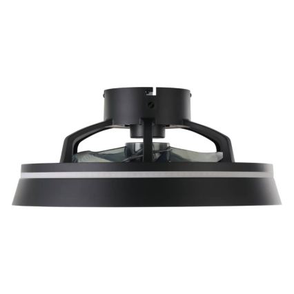 Eglo - LED RGBW zatemljiv stropni ventilator 3xLED/8,5W/230V+LED/6W 2700-6500K premer 48 cm črna + daljinski upravljalnik