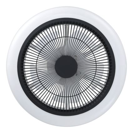 Eglo - Zatemljiv LED stropni ventilator 3xLED/8,5W/230V 2700-6500K premer 45,5 cm črna + daljinski upravljalnik