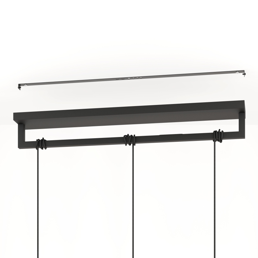 Eglo - Lestenec na vrvici 3xE27/40W/230V črna