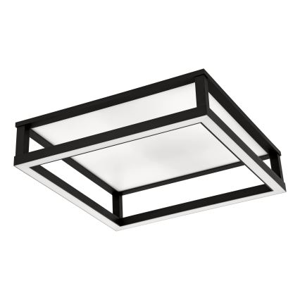 Eglo - LED Zatemnitvena stropna svetilka LED/29,4W/230V 2700-6500K črna + Daljinski upravljalnik
