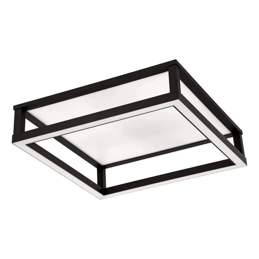 Eglo - LED Zatemnitvena stropna svetilka LED/29,4W/230V 2700-6500K črna + Daljinski upravljalnik