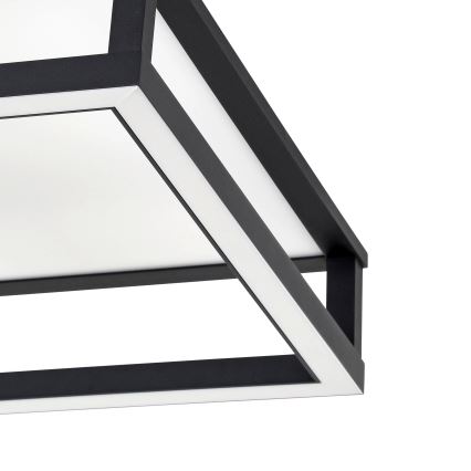 Eglo - LED Zatemnitvena stropna svetilka LED/29,4W/230V 2700-6500K črna + Daljinski upravljalnik