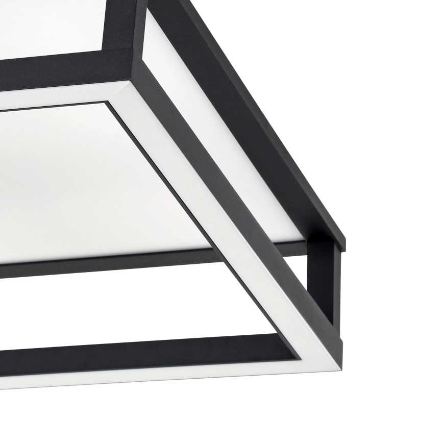 Eglo - LED Zatemnitvena stropna svetilka LED/29,4W/230V 2700-6500K črna + Daljinski upravljalnik