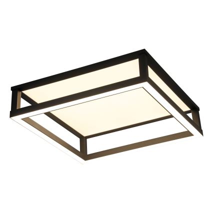 Eglo - LED Zatemnitvena stropna svetilka LED/29,4W/230V 2700-6500K črna + Daljinski upravljalnik