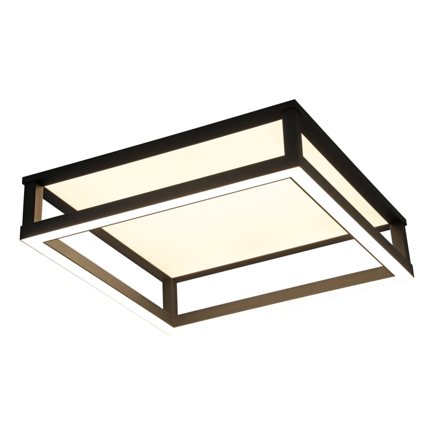 Eglo - LED Zatemnitvena stropna svetilka LED/29,4W/230V 2700-6500K črna + Daljinski upravljalnik