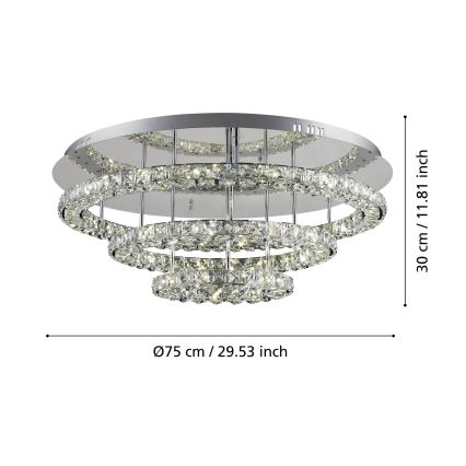 Eglo - LED Stropna svetilka LED/61W/230V