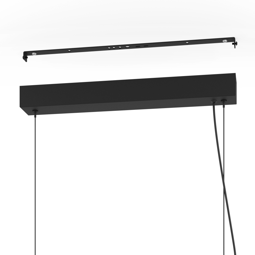 Eglo - LED Zatemnitveni lestenec na vrvici LED/44W/230V 3000K črna/zlata