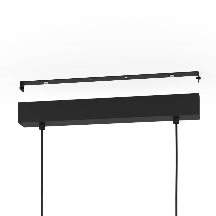 Eglo - Lestenec na vrvici 3xE27/28W/230V črna