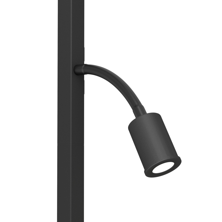 Eglo - LED Talna svetilka 1xE27/40W/230V + LED/3,8W 3000K črna