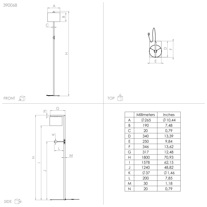 Eglo - LED Talna svetilka 1xE27/40W/230V + LED/3,8W 3000K črna
