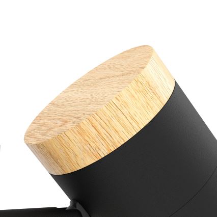 Eglo - LED Namizna svetilka 2xGU10/4,5W/230V 3000K črna/rjava