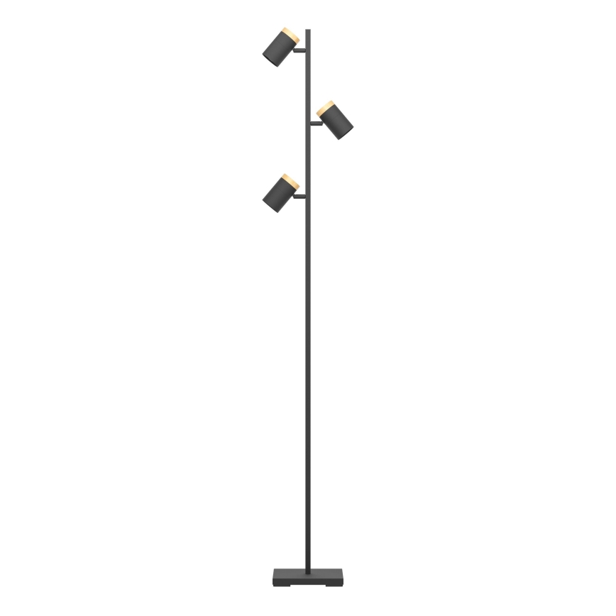 Eglo - LED Talna svetilka 3xGU10/4,5W/230V 3000K črna/rjava