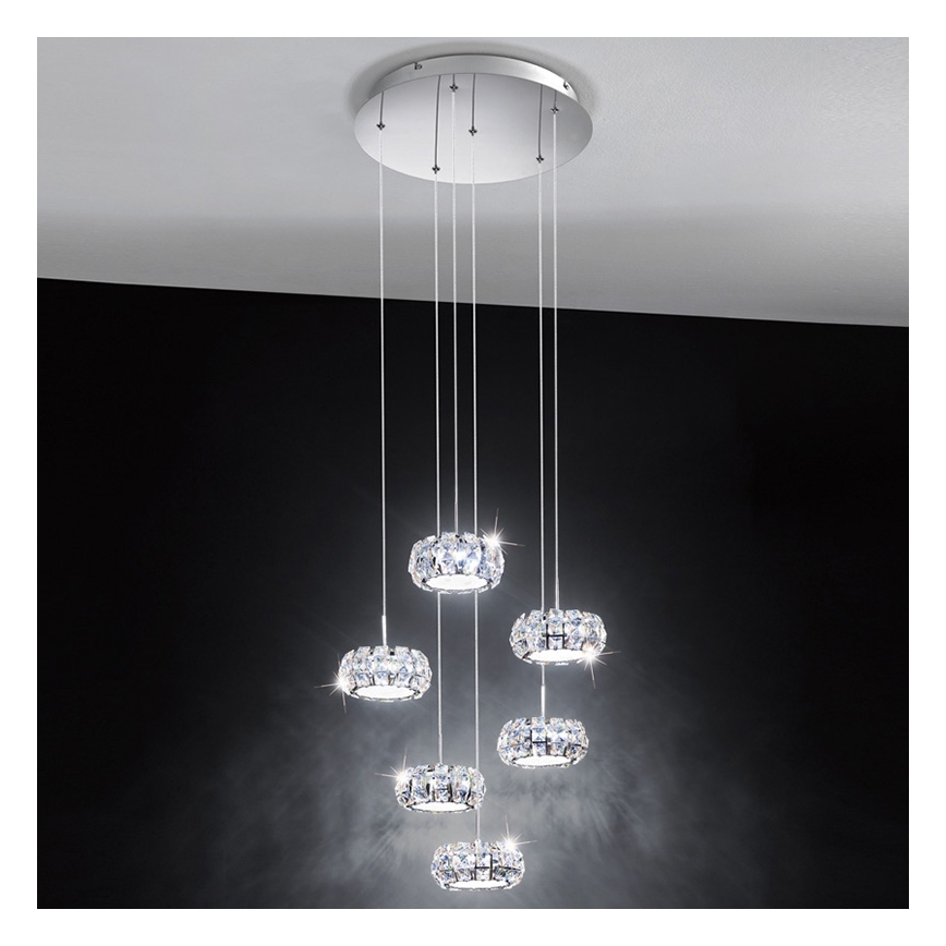 Eglo 39008 - LED viseča svetilka CORLIANO 6xLED/5W/230V