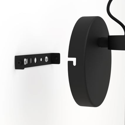 Eglo - Stenska svetilka 1xE27/28W/230V črna