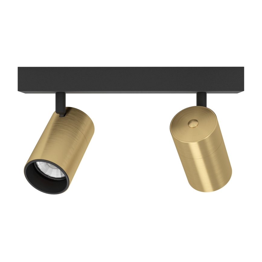 Eglo - LED Reflektor 2xGU10/4,5W/230V 3000K črna/zlata