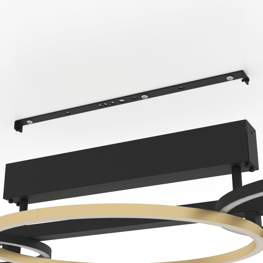 Eglo - LED Zatemnitveni nadgradni lestenec 2xLED/12,5W/230V + LED/15,5W 3000K črna