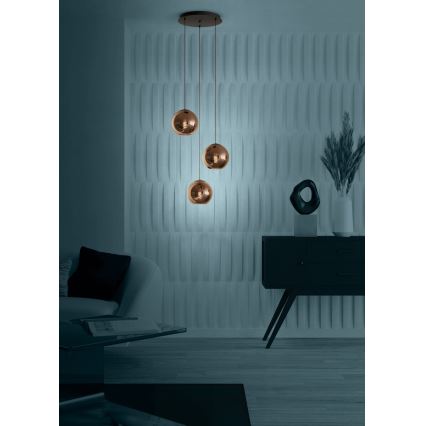 Eglo - Lestenec na vrvici 3xE27/40W/230V baker