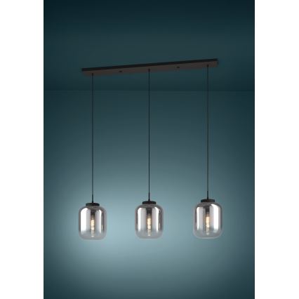 Eglo - Lestenec na vrvici 3xE27/40W/230V dimna