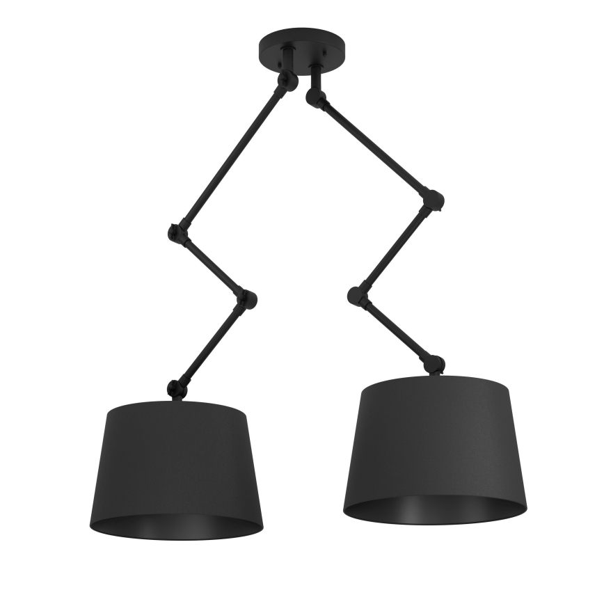 Eglo - Lestenec na drogu 2xE27/40W/230V črna