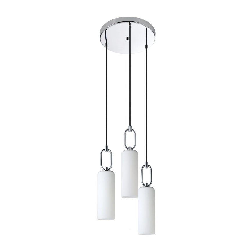 Eglo - Lestenec na vrvici 3xE27/40W/230V sijajni krom