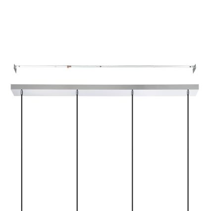 Eglo - Lestenec na vrvici 4xE27/40W/230V sijajni krom