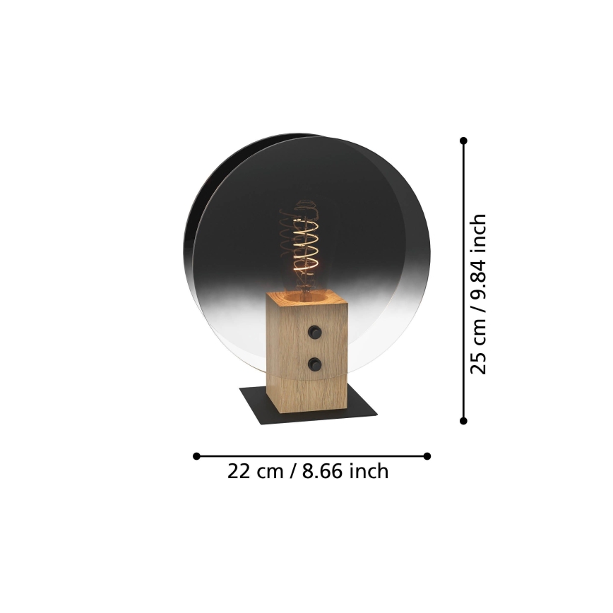 Eglo - Lestenec na vrvici 1xE27/40W/230V dimna