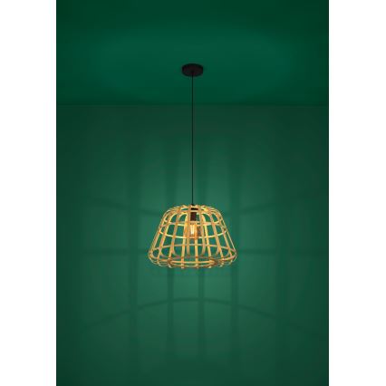Eglo - Lestenec na vrvici 1xE27/40W/230V pr. 50 cm bambus
