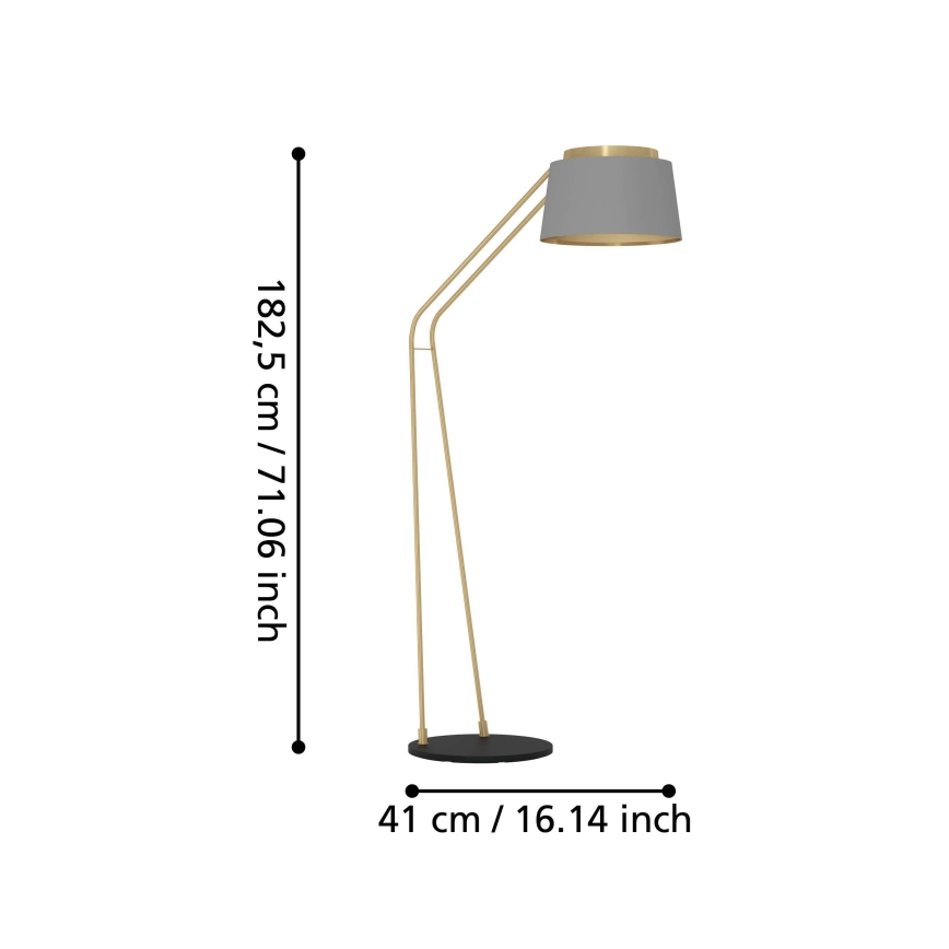 Eglo - Talna svetilka 1xE27/40W/230V siva/zlata