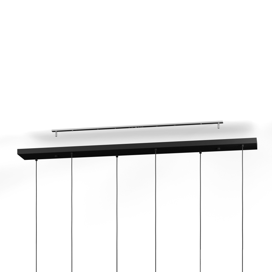 Eglo - Lestenec na vrvici 6xE27/40W/230V črna/zlata