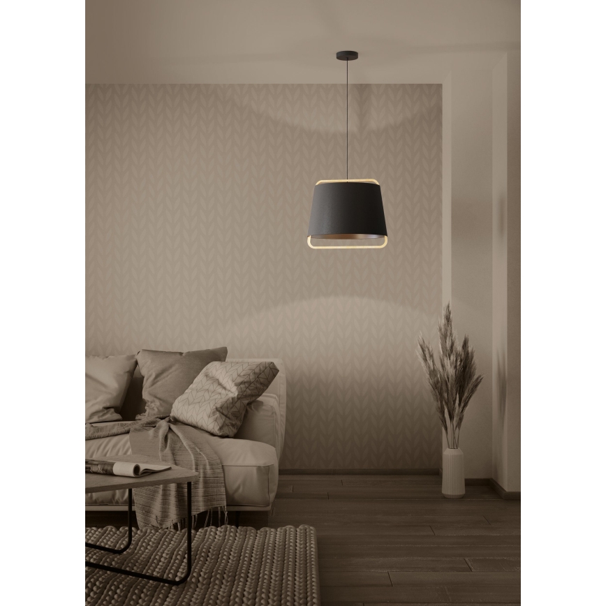 Eglo - Lestenec na vrvici 1xE27/40W/230V črna