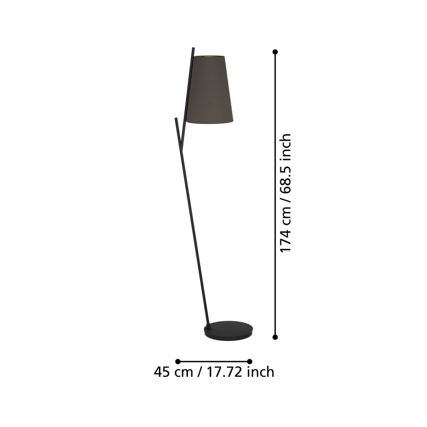 Eglo - Talna svetilka 1xE27/40W/230V rjava