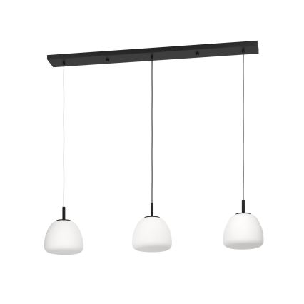 Eglo - Lestenec na vrvici 3xE27/40W/230V črna