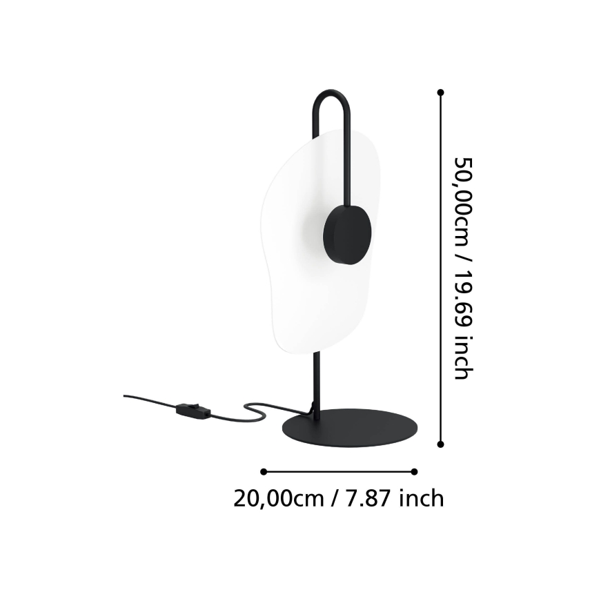 Eglo - LED Namizna svetilka LED/5,4W/230V 3000K črna