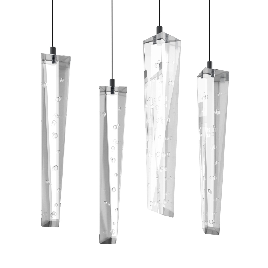 Eglo - LED Zatemnitveni lestenec na vrvici 6xLED/4,2W/230V 3000K prozorna