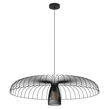 Eglo - Lestenec na vrvici 1xE27/60W/230V pr. 98,5 cm črna