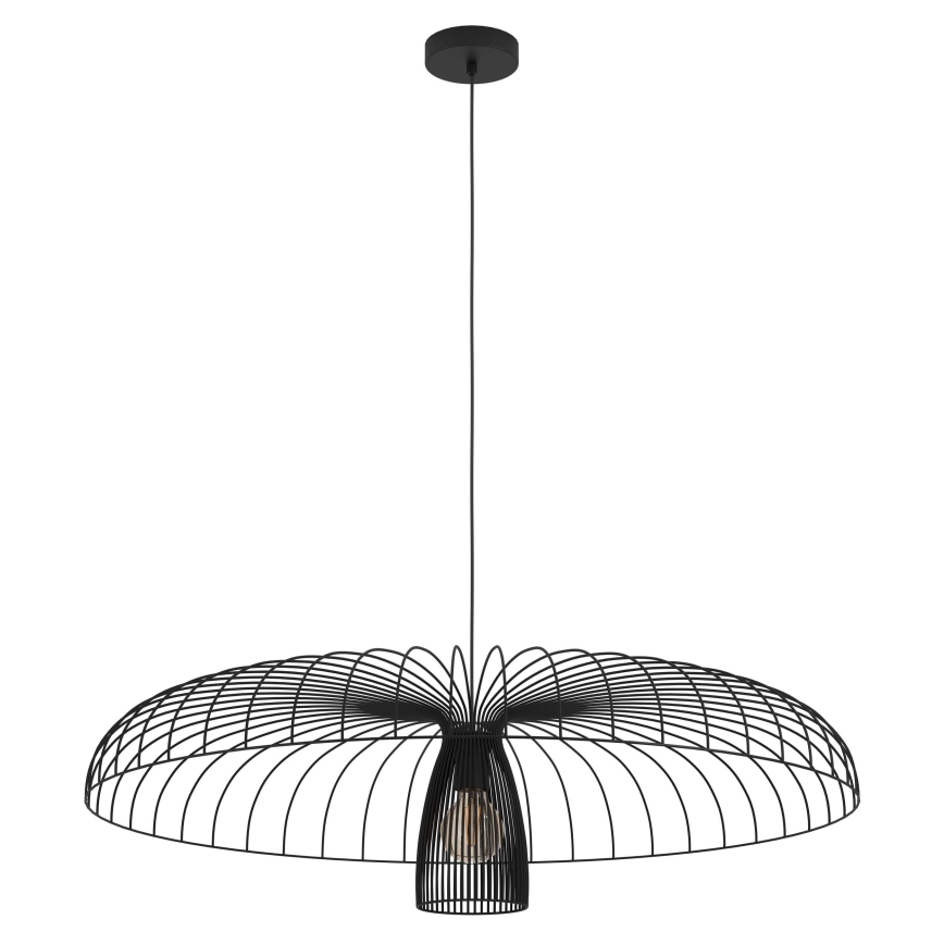 Eglo - Lestenec na vrvici 1xE27/60W/230V pr. 98,5 cm črna