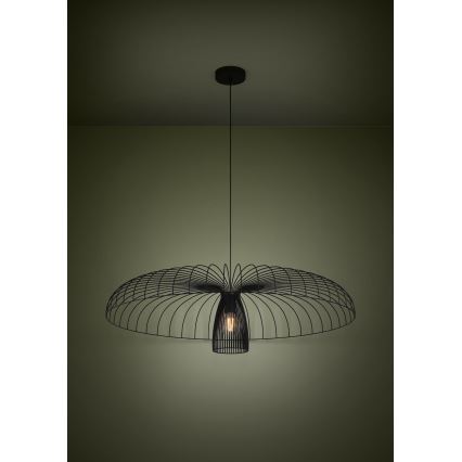 Eglo - Lestenec na vrvici 1xE27/60W/230V pr. 98,5 cm črna