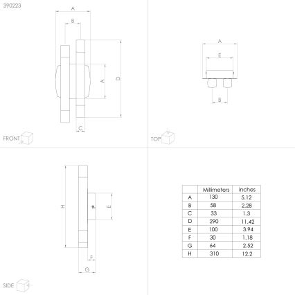 Eglo - LED Stenska svetilka 4xLED/3,3W/230V 3000K antracit/zlata