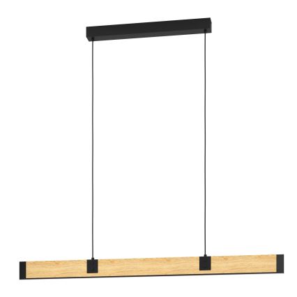 Eglo - LED Zatemnitveni lestenec na vrvici LED/28,8W/230V 3000K črna/rjava