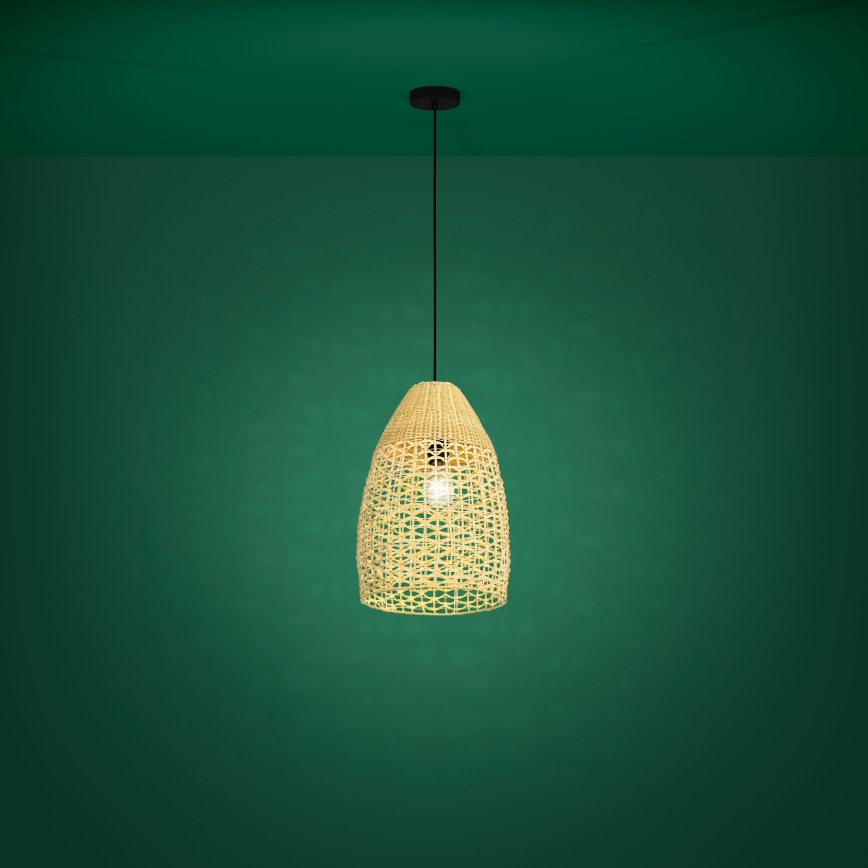 Eglo - Lestenec na vrvici 1xE27/40W/230V pr. 35 cm bambus